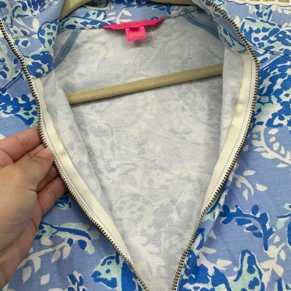 Lilly Pulitzer Skipper Popover Blue Peri Turtley Awesome Size XXS / XS - Picture 4 of 6